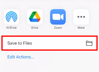 Download PDF to iPhone from Google Drive 3