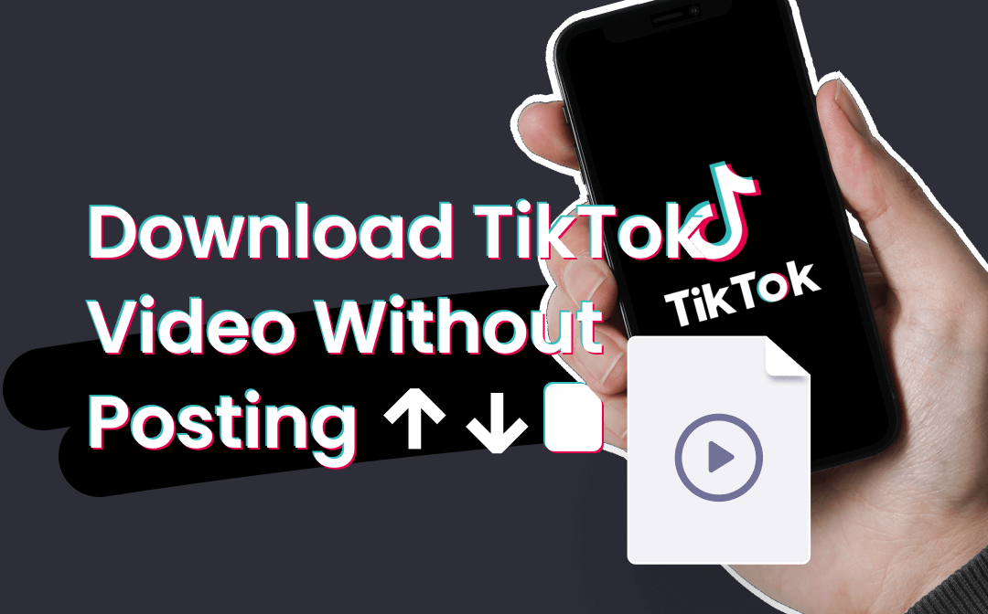 How to Download TikTok Video Without Posting in 4 Practical Ways [100% Workable]