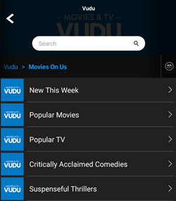 Find Vudu Movies