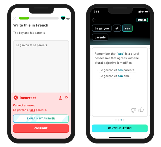 Duolingo Max Explain My Answer