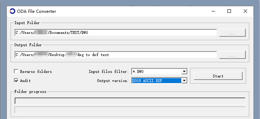 DWG to DXF converter ODA File Converter