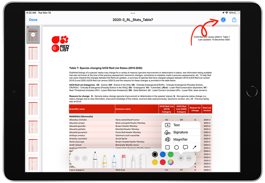 Edit a PDF in the Files App