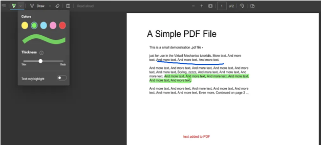 edit PDF in Edge with built-in feature 2