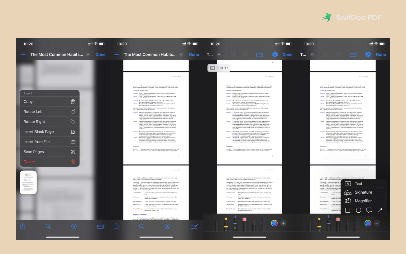 Edit PDF on iPhone in Files App