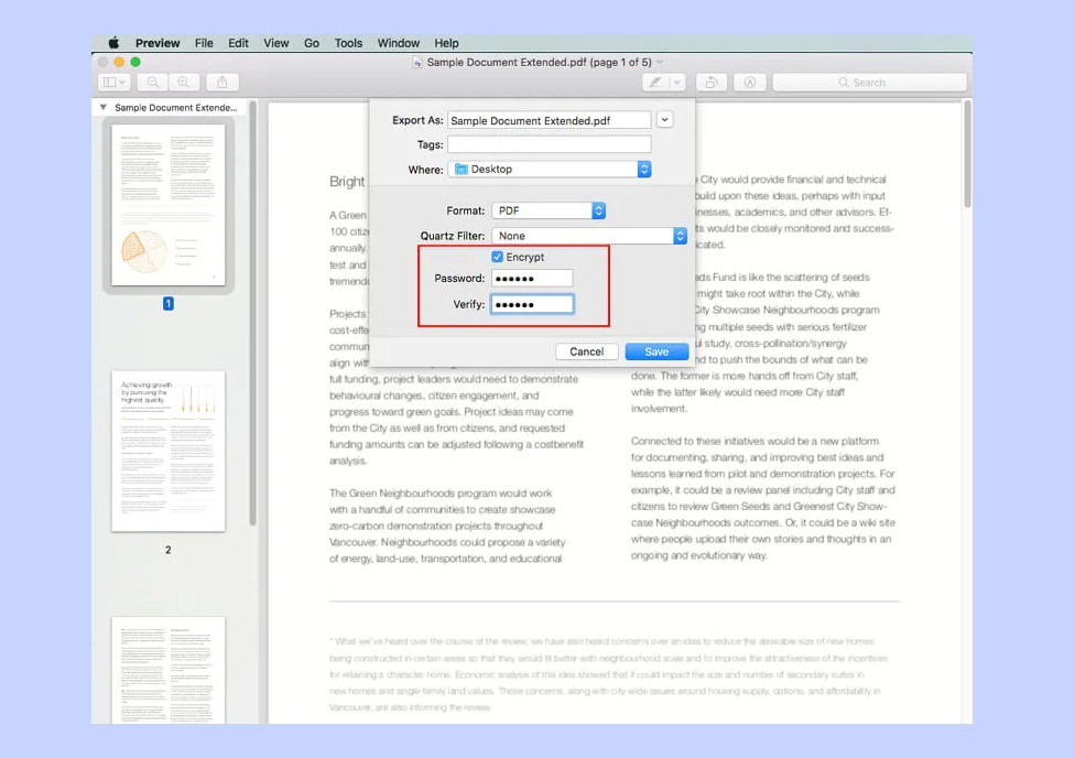 Built-in Tools to Encrypt PDF on Mac Using Preview