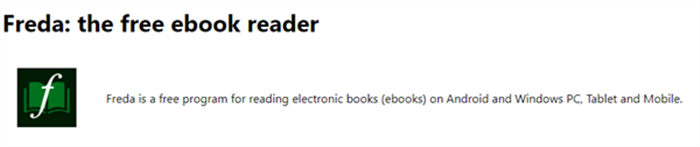 EPUB Reader Windows - Freda