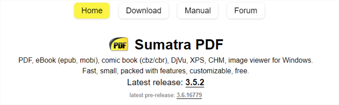 EPUB Reader Windows - Sumatra PDF