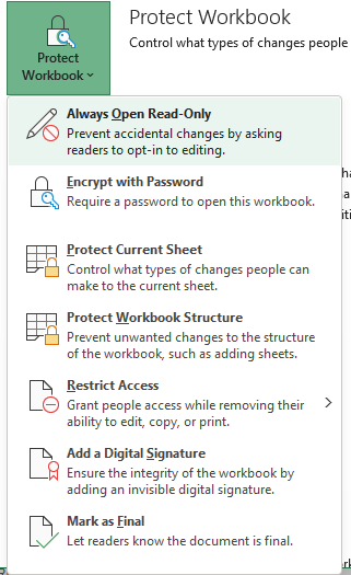 Folgende von MS Excel angebotenen Methoden sind hilfreich
