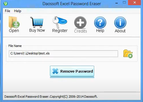 Excel password remover Daossoft Excel Password Eraser