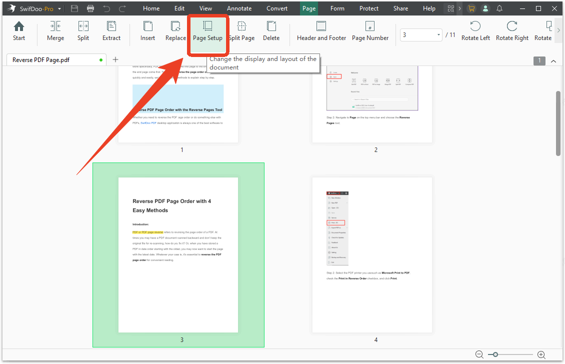 SwifDoo PDF Executive Paper resizer