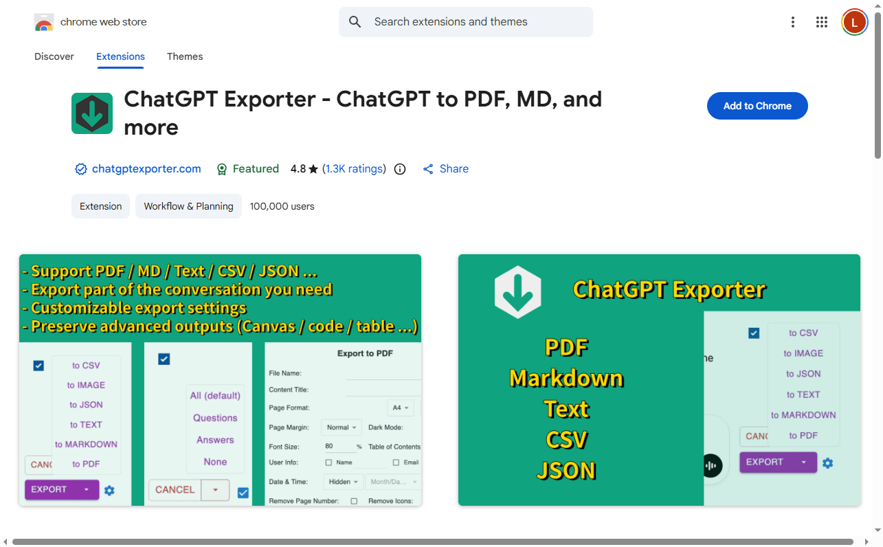 ChatGPT Exporter