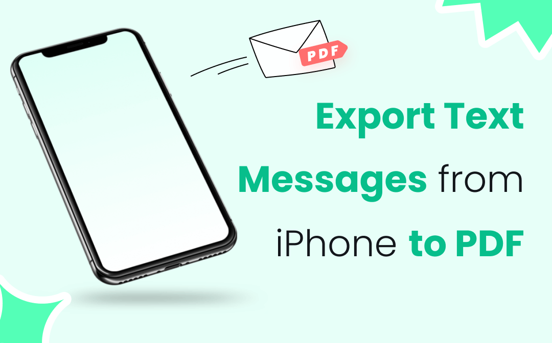 How to export text messages from iPhone to PDF