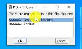 Way 3: Extract a Font from a PDF with FontForge 2