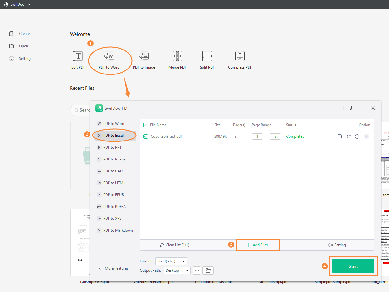 Extract Tables from PDF Using SwifDoo PDF