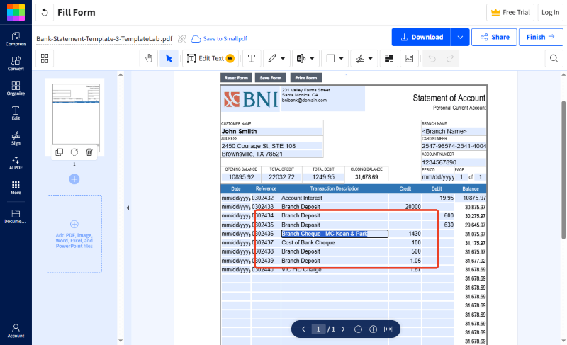 Use an Online PDF Filler