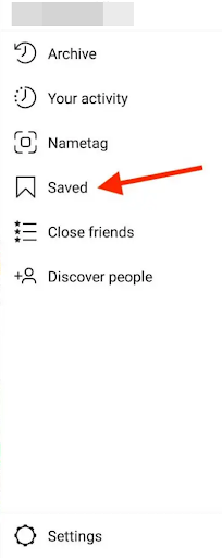 Find Instagram Saved Collections