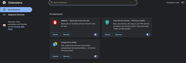 Disable Chrome Extension