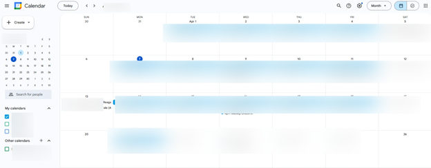 Outlook Calendar