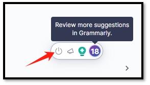 Disable Grammarly