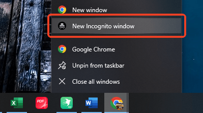 Use a Private Window
