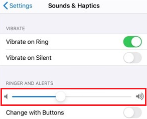 fix no sound on iPhone way 1 by checking the speaker