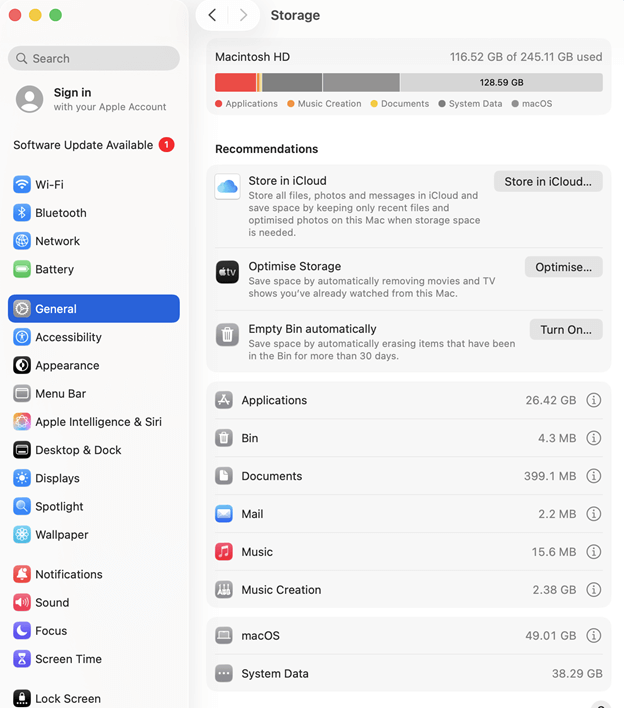 Check and Free the Device Storage