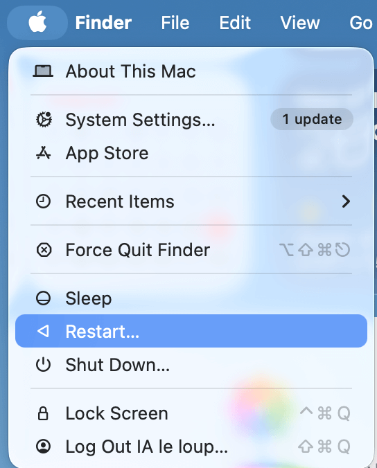 Reboot Your Mac