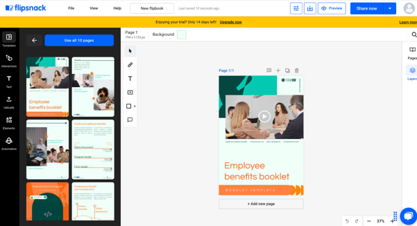 Download Flipsnack Template to PDF