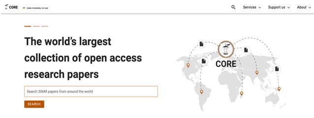 CORE – COnnecting REpositories