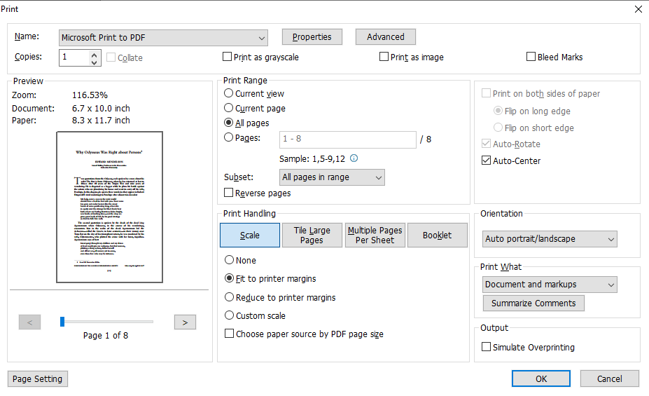 Foxit PDF printer