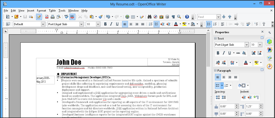 Apache OpenOffice Writer free alternative to Microsoft Word