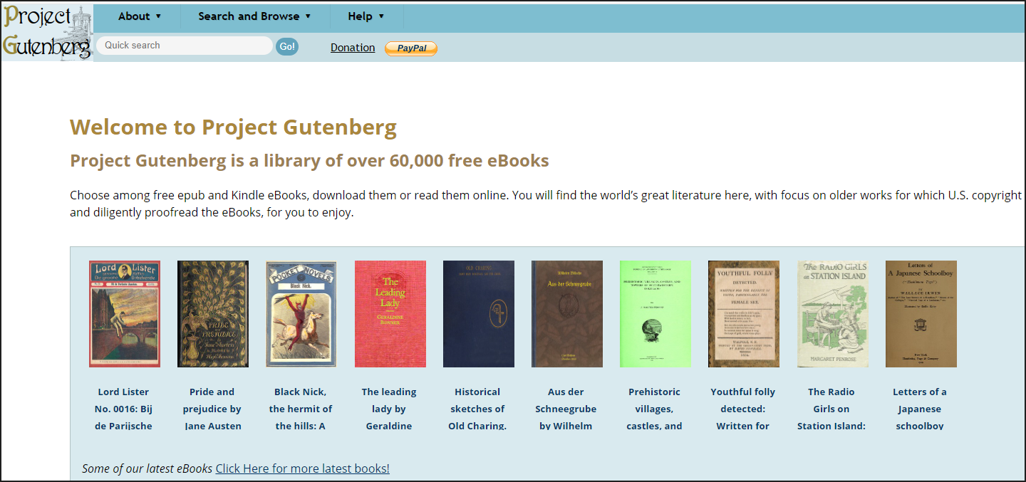 Project Gutenberg free ebook download sites | SwifDoo Blog