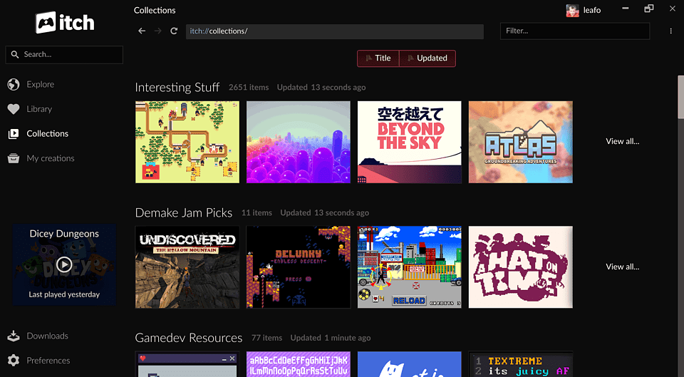 Free PC Game Download Sites: itch.io