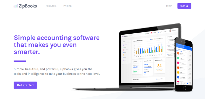 Interface of ZipBooks
