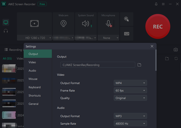free screen recorder no watermark #1. AWZ Screen Recorder Free