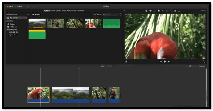 Free video cutter for PC - iMovie