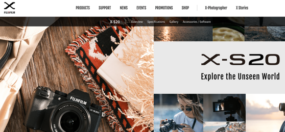 Fujifilm X-S20 best vlogging camera
