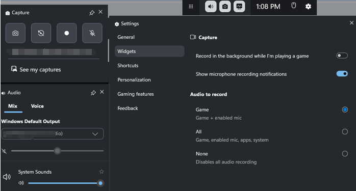 Xbox Game Bar best clipping software