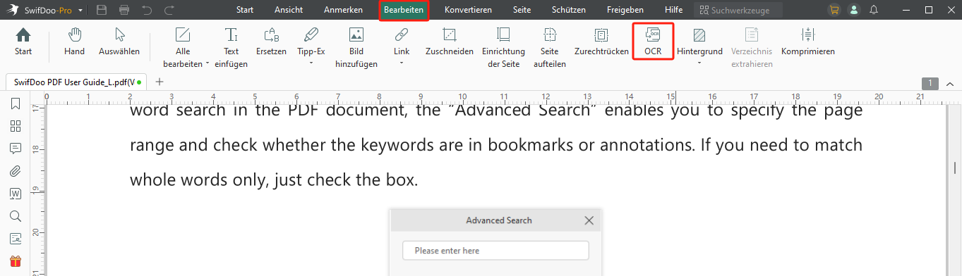 PDF Dokument einscannen und bearbeiten SwifDoo PDF