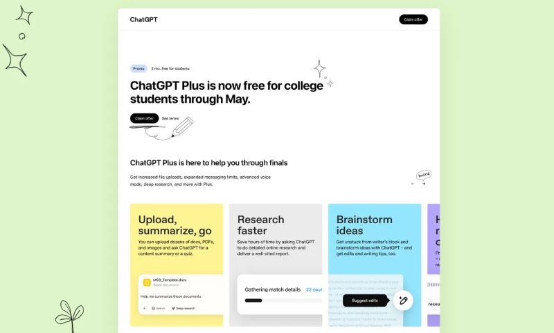 ChatGPT Plus for Student