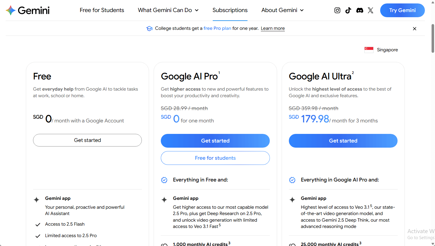 Sign Up for the Google AI Pro