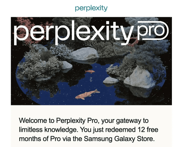 Get Perplexity Pro with Samsung