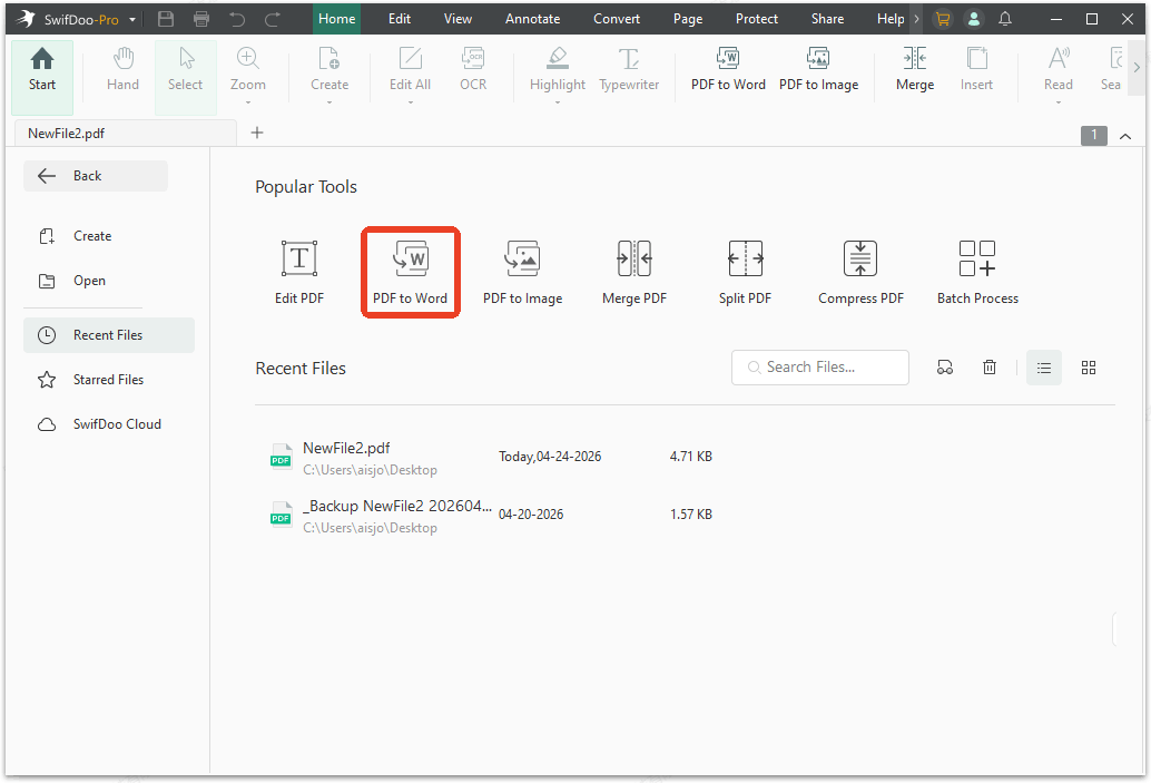 SwifDoo PDF converter