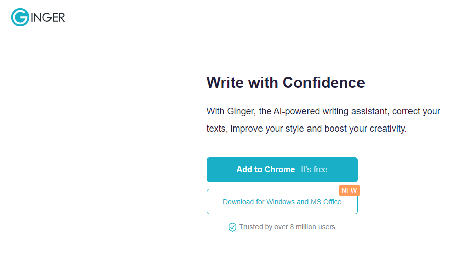 Free Chrome Grammarly Alternative: Ginger