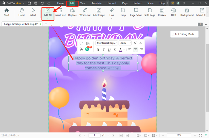 How to Make a Golden Birthday Card with a Simple Tool 1
