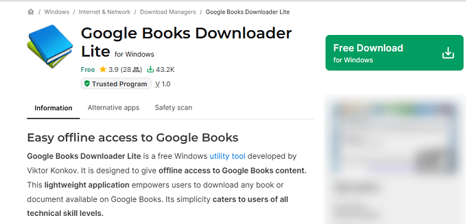 Google Books Downloader Lite