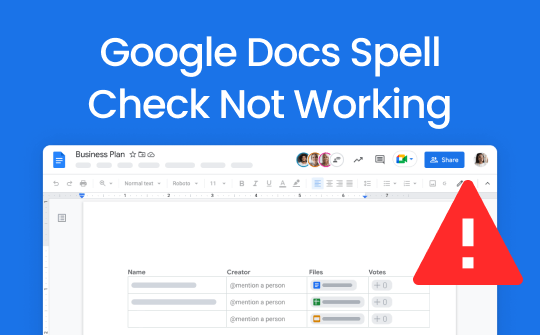 google-docs-spell-check-not-working
