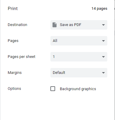 Google Drive PDF printer