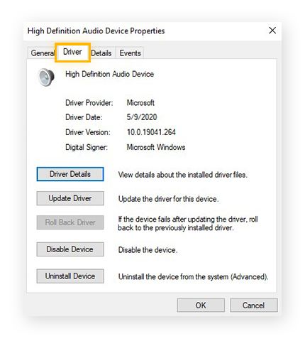 Windows Update Audio Driver