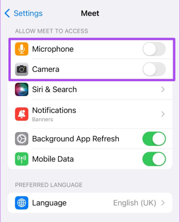 Disable Camera and Mic Access